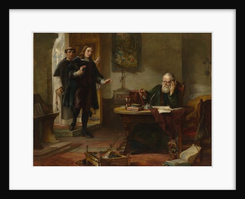 Milton visiting Galileo when a prisoner of the Inquisition, 1847 by Solomon Alexander Hart