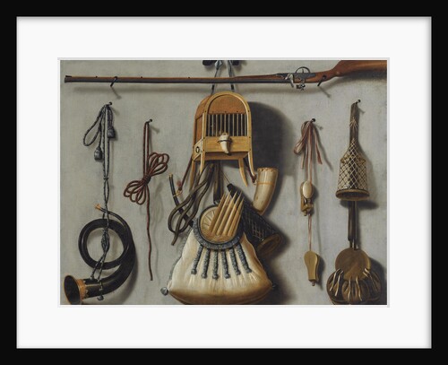 Still-Life with Hunting Equipment by Johannes Leemans