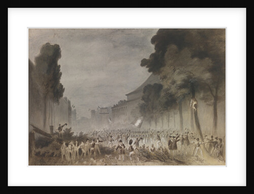 The July Revolution on the Grands Boulevards of Paris, 1830 by Hippolyte Bellangé