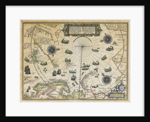 Map of Willem Barentsz Third Voyage, 1598 by Cornelis Claesz