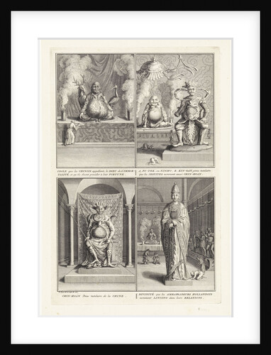 Four Chinese gods, 1728 by Bernard Picart