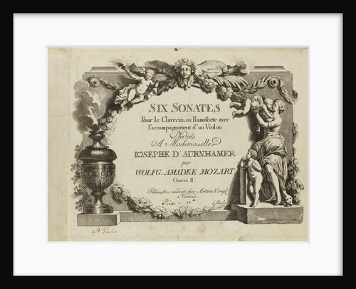 Mozart: Six sonates pour le clavecin ou pianoforte avec laccompagnement dun violon dediés a Mademo by Anonymous