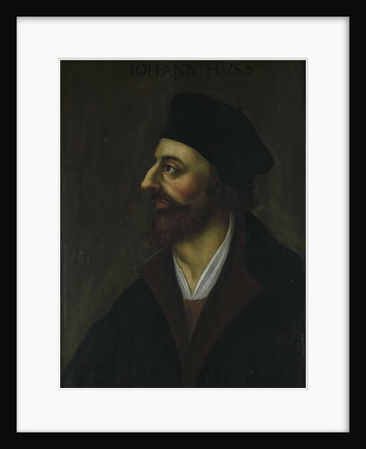 Portrait of John Hus, 17th century by Anonymous