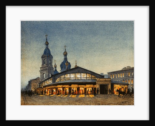 The Hay The Sennaya Square and the Saviour Church in Saint Petersburg by Anton Sergeevich Lytkin