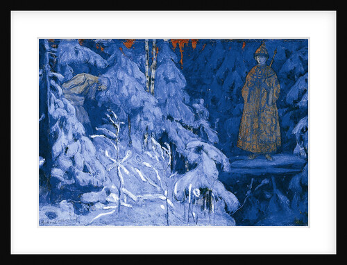 Ivan Susanin receives a vision of Mikhail Fyodorovich, 1906 by Mikhail Vasilyevich Nesterov