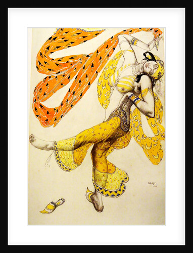 Odalisque. Costume design for the ballet Sheherazade by N. Rimsky-Korsakov, 1910 by Léon Bakst