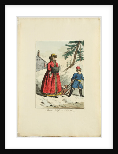 Russian Winter Clothing (From Moeurs et Costumes des Russes), 1817 by Armand Gustave Haubigant