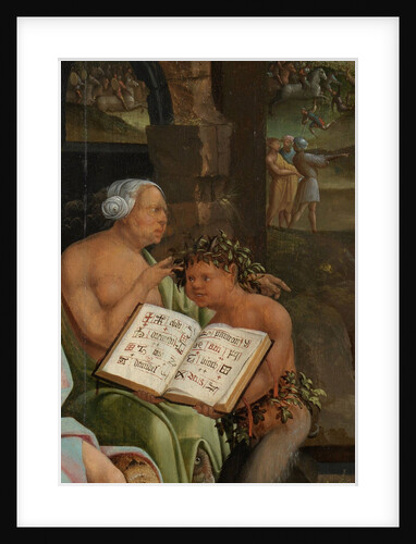 Saul and the Witch of Endor. Detail: Grimoire, 1526 by Jacob Cornelisz van Oostsanen