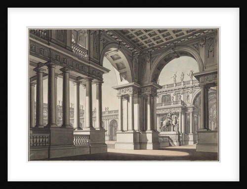Stage design for the Opera Idomeneo by W. A. Mozart, 1812-1814 by Lorenzo Quaglio
