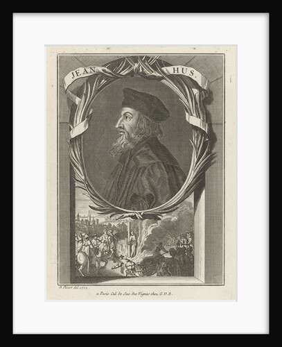 Portrait of John Hus, ca 1720 by Bernard Picart