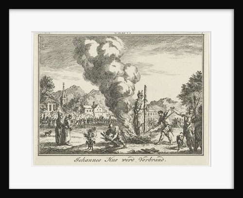 Burning of Jan Hus at the stake, Mid of the 18th century by Simon Fokke