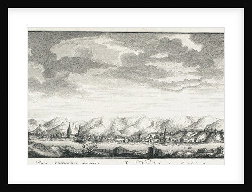 View of the fortress of Udinskoye, ca 1735 by Johann Wilhelm Lürsenius