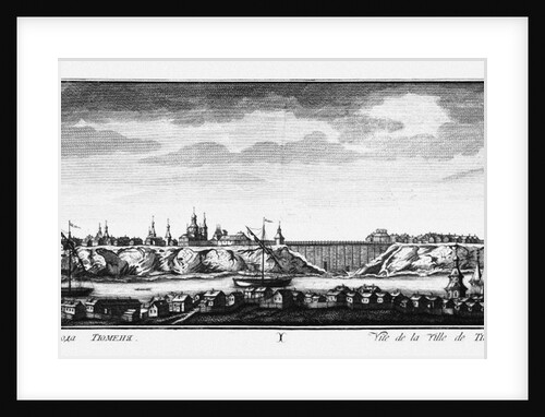 View of Tyumen, ca 1735 by Johann Wilhelm Lürsenius