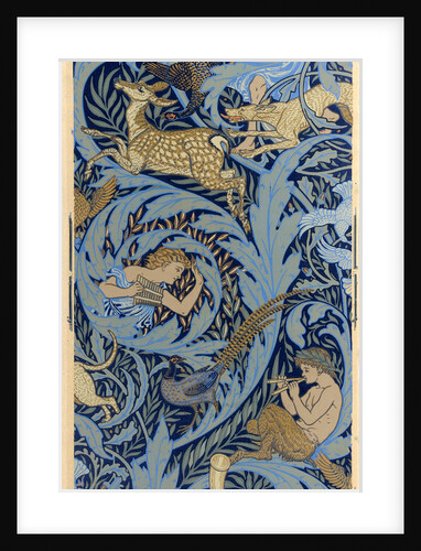 Sidewall. Woodnotes, 1886 by Walter Crane
