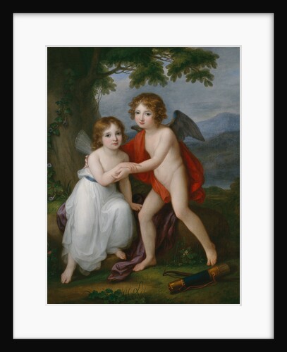 Portrait of the Plymouth siblings as Amor and Psyche, 1795 by Angelika Kauffmann