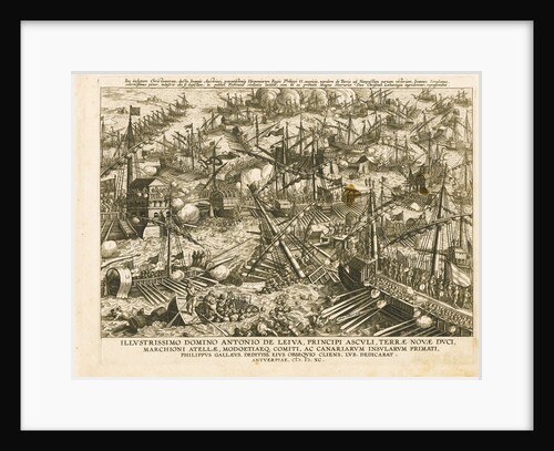The Battle of Lepanto on 7 October 1571, ca 1578 by Johannes Stradanus