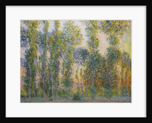 Poplars at Giverny, 1887 by Claude Monet