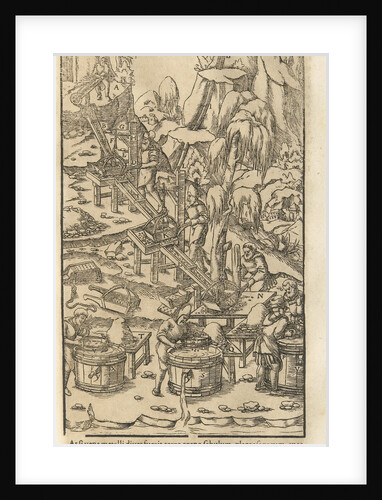 Illustration from De re metallica libri XII by Georgius Agricola, 1556 by Anonymous