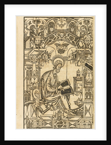 Saint Basil The Great. Illustration from the book The Asketikon (O postnichestve), 1594 by Pyotr Mstislavets