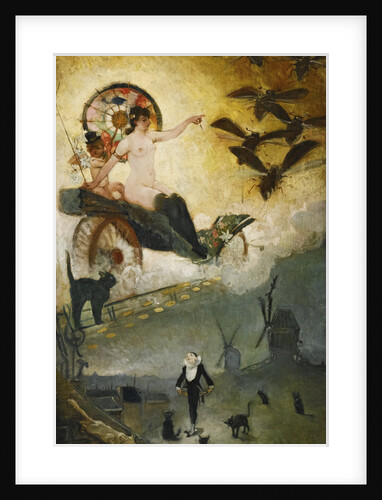 Farewell to the Nineteenth Century. Design for the decoration of the Cabaret venue Le Chat Noir in M by Adolphe Willette