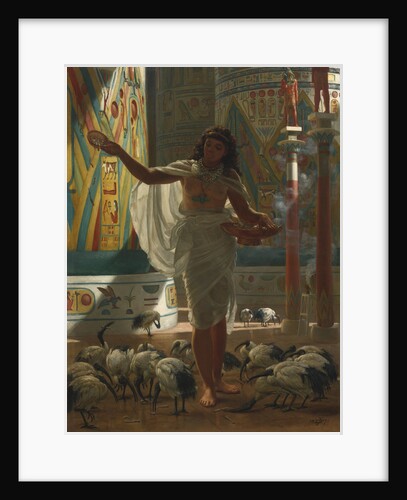 Feeding the Sacred Ibis in the Halls of Karnak, 1871 by Edward John Poynter