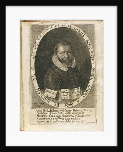 Portrait of Daniel Schwenter by Lucas Kilian