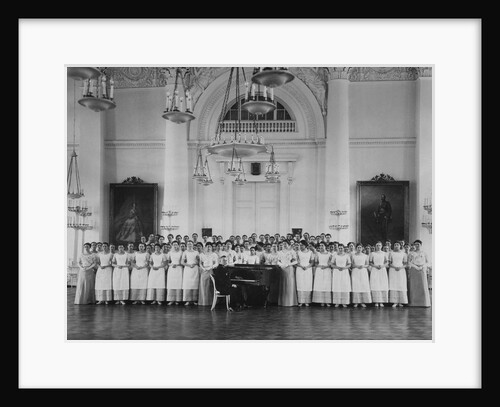 Pupils of the Smolny Institute for Noble Maidens at a Music Lesson, c. 1913 by Karl Karlovich Bulla