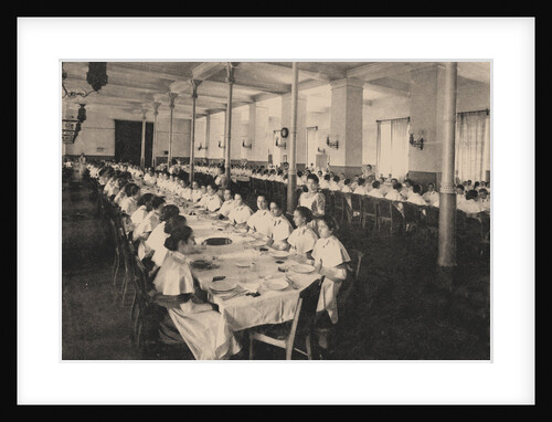 Pupils of the Smolny Institute for Noble Maidens in the canteen, 1889 by Anonymous