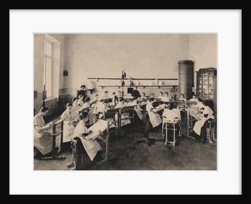 Pupils of the Smolny Institute for Noble Maidens at a painting lesson, 1889 by Anonymous