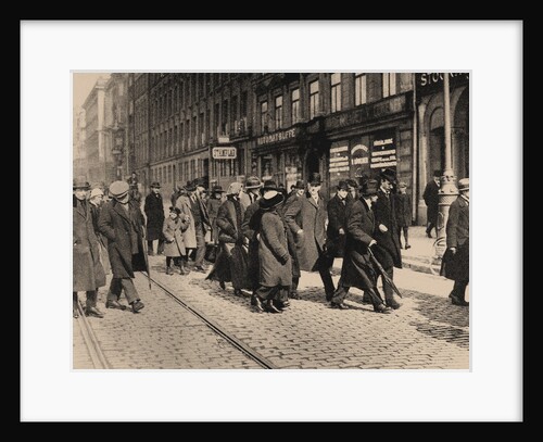 Lenin in Stockholm with Ture Nerman and Carl Lindhagen on 13 April 1917, 1917 by Axel Malmström