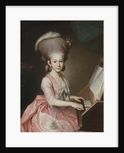 Portrait of a Young Lady at the Clavichord, 1779 by Georg Anton Abraham Urlaub