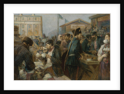 The Meal in Saint Petersburg by Johann-Georg-Christian Urlaub