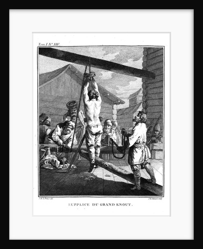 Punishment with a Great Knout by Jean-Baptiste Le Prince