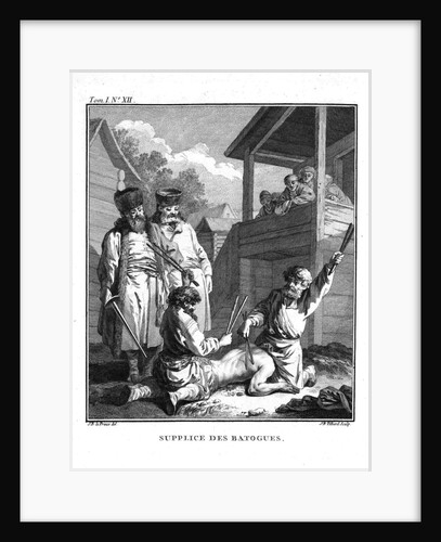 Punishment with batogs by Jean-Baptiste Le Prince