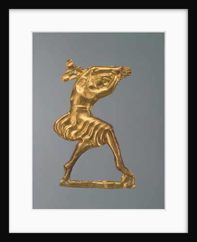 Gold plaque in the form of a dancing woman, 330-300 BC by Ancient jewelry