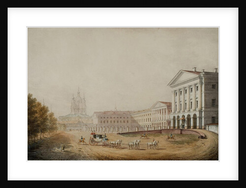 The Smolny Institute for Noble Maidens in Saint Petersburg, 1823 by Stepan Philippovich Galaktionov