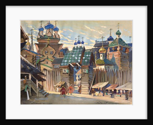 Market Place. Stage design for the opera Prince Igor by A. Borodin by Konstantin Alexandrovich Veshchilov