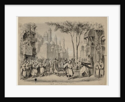 The Opera Létoile by Emmanuel Chabrier in the Théâtre des Bouffes-Parisiens, 1877 by Eugène Louis Lami