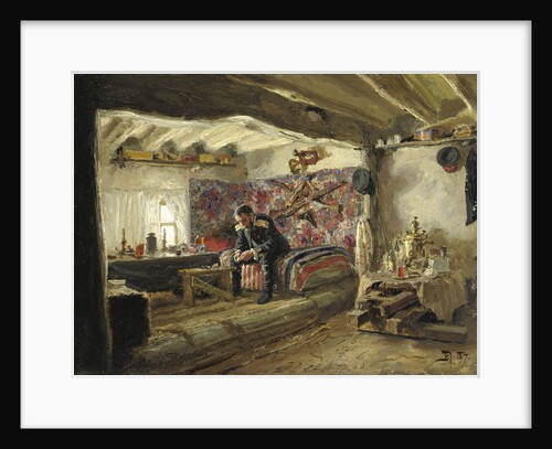 The Rushchuk Regiments headquarters of Rushchuk Tsesarevich Alexander Alexandrovich at Brestovets, by Vasili Dmitrievich Polenov