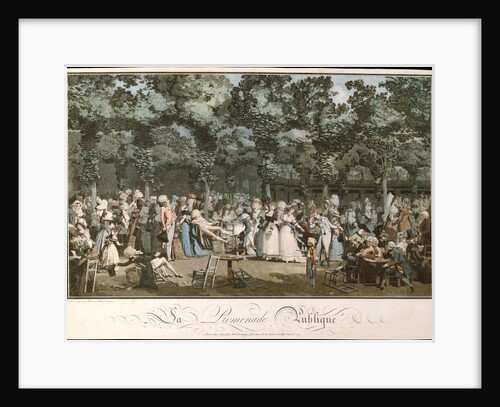 The Public Promenade, 1792 by Philibert-Louis Debucourt