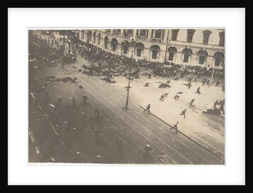 Government Troops Firing on Demonstrators, July 4, 1917, 1917 by Karl Karlovich Bulla