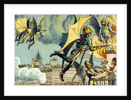 Flying Fireman by Jean-Marc Côté