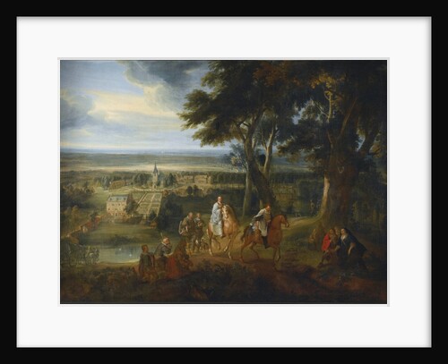 Rudolf of Habsburg handing over his horse to a priest delivering the viaticum by Jacques D'Arthois