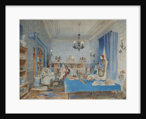 Prince Pavel Petrovich Vyazemsky in his study in Constantinople, 1850 by Amedeo Preziosi