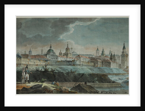View of the Neglinnaya River and Kitay-gorod from the Petrovsky Square, 1790s by Giacomo Antonio Domenico Quarenghi