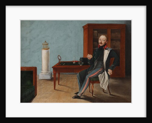 Portrait of Alexander Stepanovich Talyzin in his studio, 1820s by Anonymous