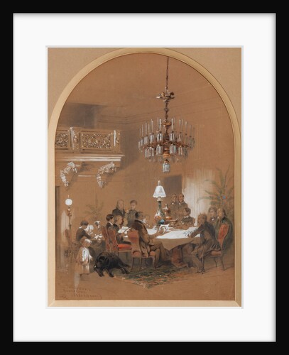 Vonlyarlyarsky Salon in Vonlyarovo, 1855 by Mikhail Osipovitsch Mikeshin