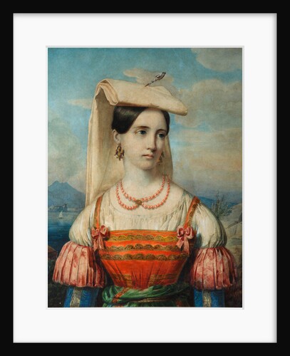 Portrait of Sophia Michailovna Sollogub, 1840s by Pimen Nikitich Orlov