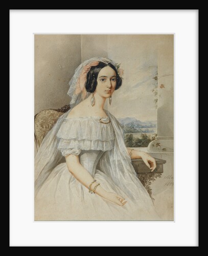Portrait of Alexandra Smirnova-Rosset, 1844 by Nikolai Mikhailovich Alexeyev