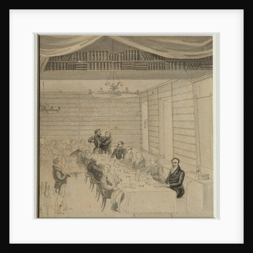 Literary Feasting in the bookstore of Aleksander Smirdin, 1832 by Alexander Pavlovich Briullov
